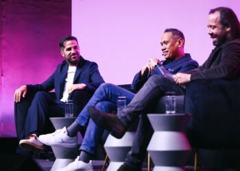 LONDON, ENGLAND - JUNE 04: <> speak onstage during the "The Beautiful Game In Beautiful Locations" panel discussion on day three of SXSW London 2025 at the Truman Brewery on June 04, 2025 in London, England. (Photo by Jack Taylor/Getty Images for SXSW London)