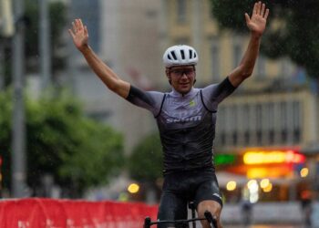 Filippo Colombo, vincitore della gara luganese nel 2024
