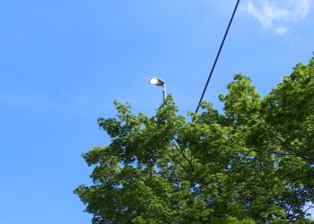 lampioni accesi di giorno via Bixio