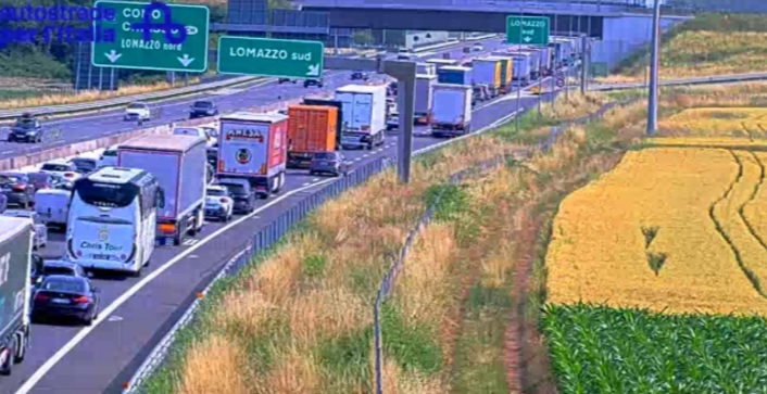 traffico a9 Lomazzo