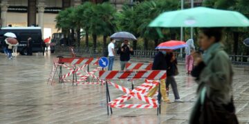 Avviso della Protezione civile per una perturbazione atlantica
