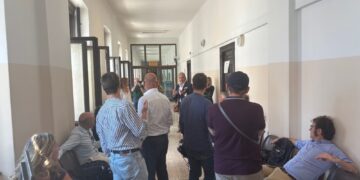 Diversi i giornalisti e le troupe presenti