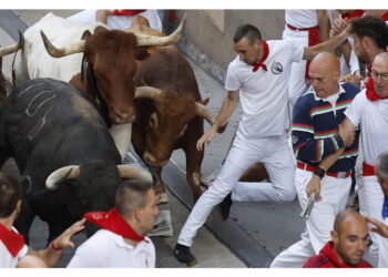 Nessun ferito da cornate nelle feste di Pamplona a nord Spagna