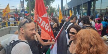 Manifestazione in piazza Gabrio Rosa