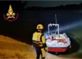 Al lavoro gli specialisti del soccorso acquatico e sommozzatori
