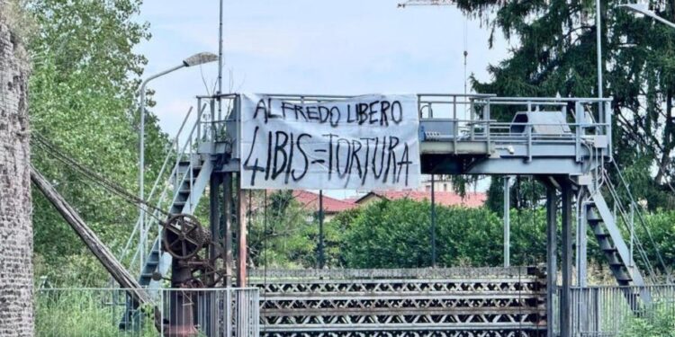 Scritta contro il 41 bis