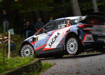 Fontana e Arena, vincitori dell'edizione 2024 del Rally Aci Como-Villa d'Este