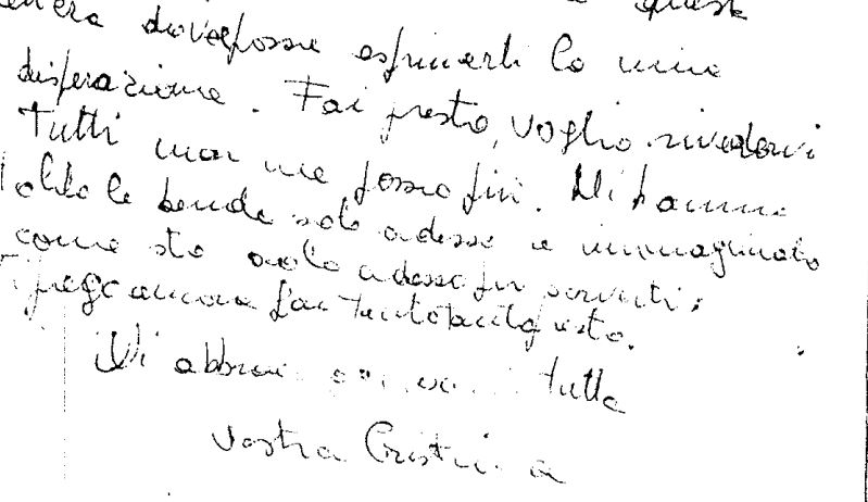 “Voglio rivedervi tutti, ho tanta paura”. Le lettere di Cristina Mazzotti agli atti del processo