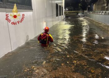 Vigili del fuoco al lavoro