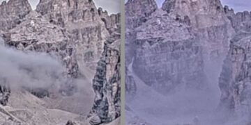 Cambia per sempre il profilo della montagna
