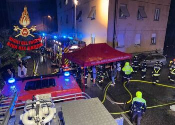 Intervento dei vigili del fuoco a Riva del Garda