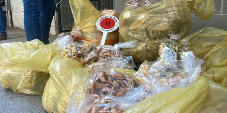 Sigilli a 151 chili di merce nella strada delle pastaie