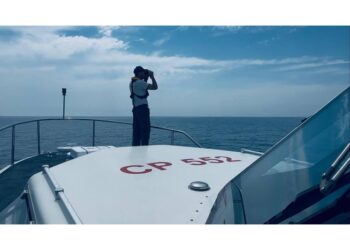 Intervento di tre ore della Capitaneria di porto di Fiumicino