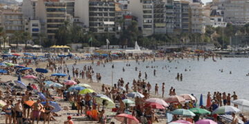 In località turistica di La Manga del Mar Menor