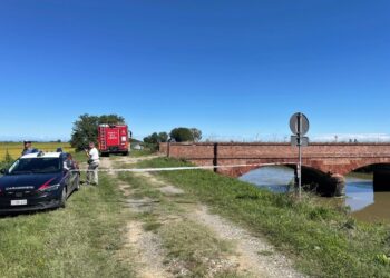 In un campo di riso. Il velivolo ha preso fuoco