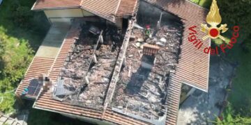 incendio via Dosso Asso