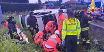 Le operazioni di soccorso a Solbiate