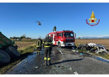 L'incidente è accaduto sulla provinciale tra Tronzano e Cigliano