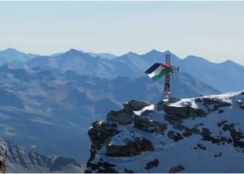Immagine diffusa dall'alpinista-divulgatore Hervé Barmasse