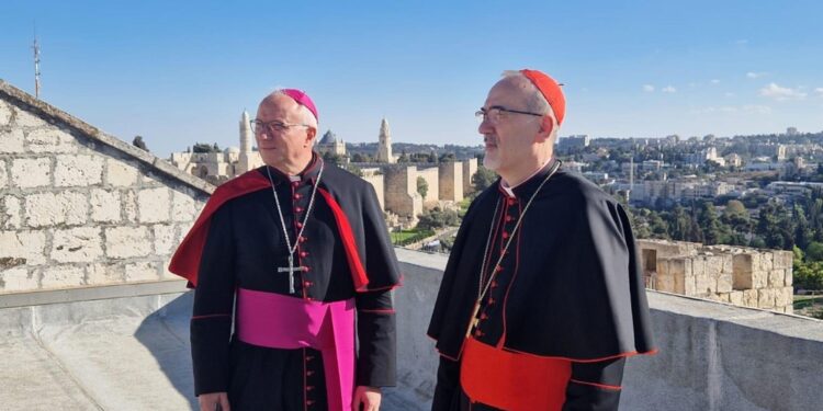 L'annuncio di mons. Baturi in visita in Terra Santa