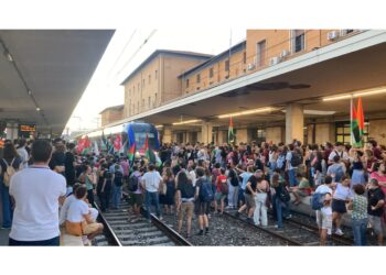 Si sono staccati dal corteo per la Flottilla che va a Gaza