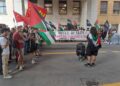 Manifestanti chiedono stop accordi con Israele