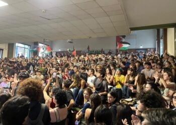 Al termine del corteo studentesco