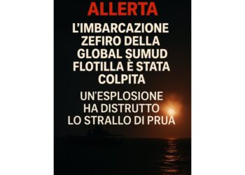 Un'esplosione ha distrutto lo strallo di prua della Zefiro