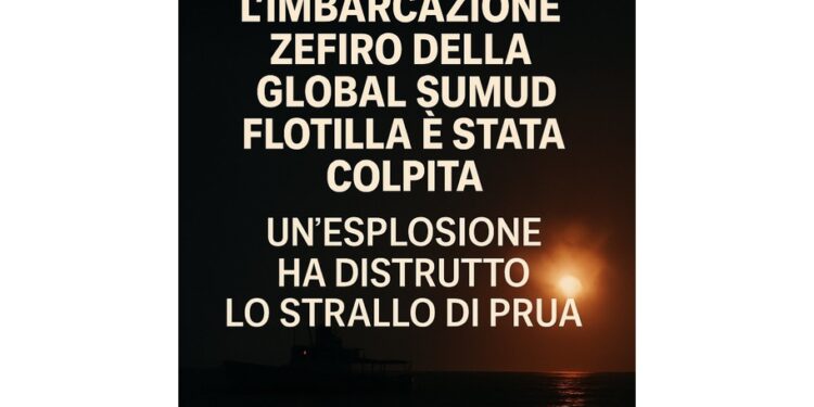 Un'esplosione ha distrutto lo strallo di prua della Zefiro