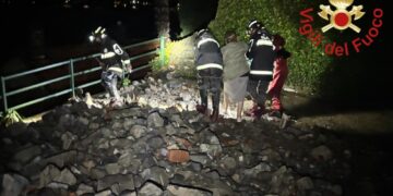 Chiusi il lungolago e la sp "Lariana" nel Comune di Blevio
