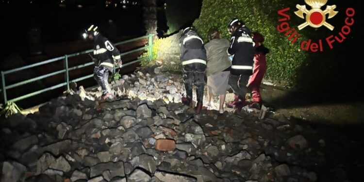 Chiusi il lungolago e la sp "Lariana" nel Comune di Blevio