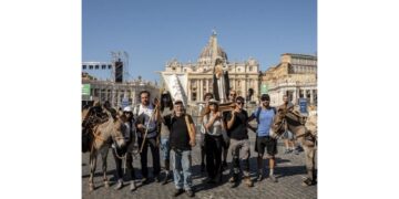 Un pellegrinaggio di 2 settimane per richiamare su spopolamento