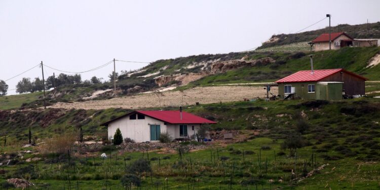 Vicino all'avamposto illegale di Havat Gilad