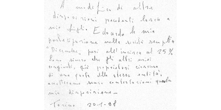 "Testamento dimostra che a John doveva andare quota minoritaria"