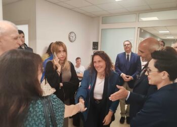 Ministra in visita all'Officina dei sensi di Ascoli Piceno