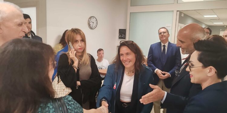 Ministra in visita all'Officina dei sensi di Ascoli Piceno