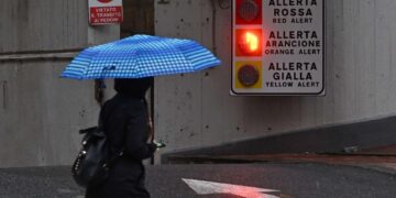 L'avviso della Protezione civile