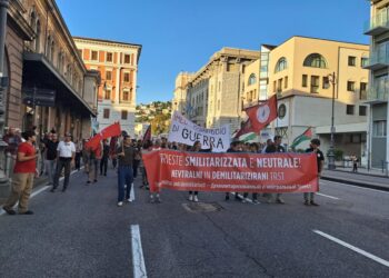 Circa 300 persone hanno sfilato in centro città