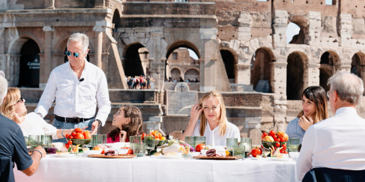 La premier al pranzo per la candidatura a patrimonio Unesco