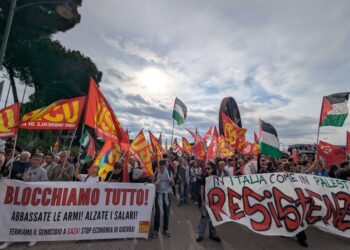 Manifestanti si dirigeranno verso la Leonardo