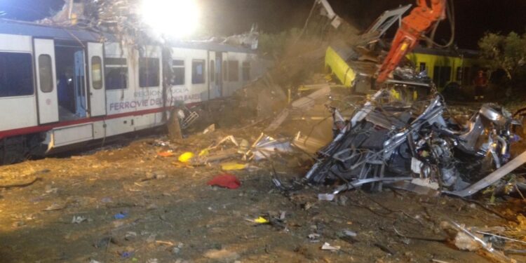 Nel disastro ferroviario del 2016 su Andria-Corato con 23 morti