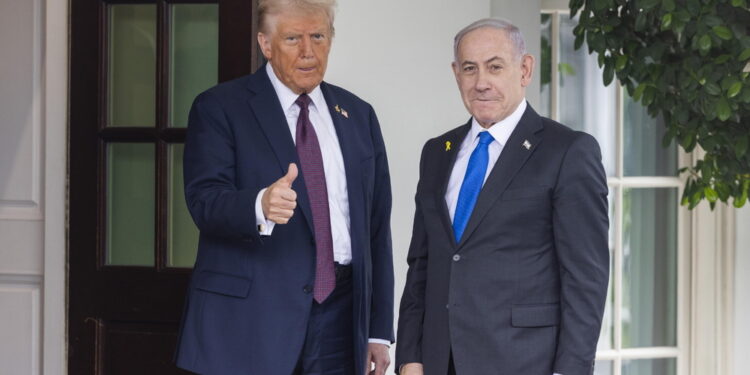 Il presidente Usa con il premier israeliano Netanyahu