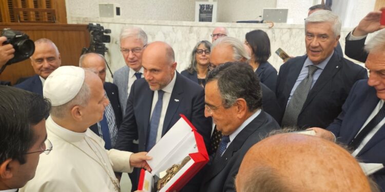 Nell'udienza a guidare il gruppo il presidente di Unpli La Spina