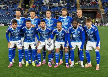 La formazione schierata da mister Fabregas nella gara di Coppa Italia con il Sassuolo (foto Roberto Colombo)