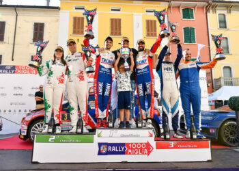 Il podio del Rally Mille Miglia