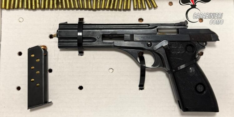 La Beretta ritrovata a Cabiate