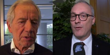 A sinistra Guido Bertolaso, a destra Angelo Orsenigo