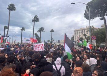 Tantissimi studenti al grido 'Palestina libera'