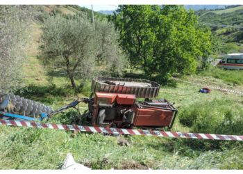 A Cavriana nel Mantovano mentre lavorava nei campi