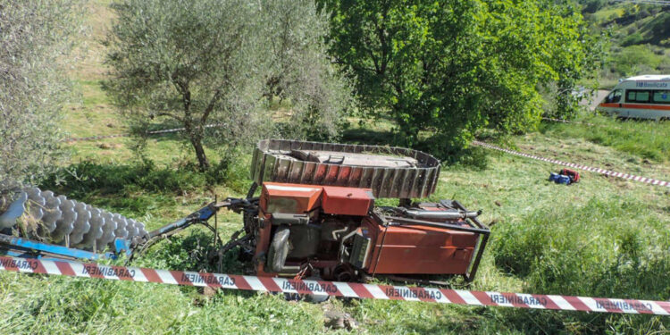 A Cavriana nel Mantovano mentre lavorava nei campi